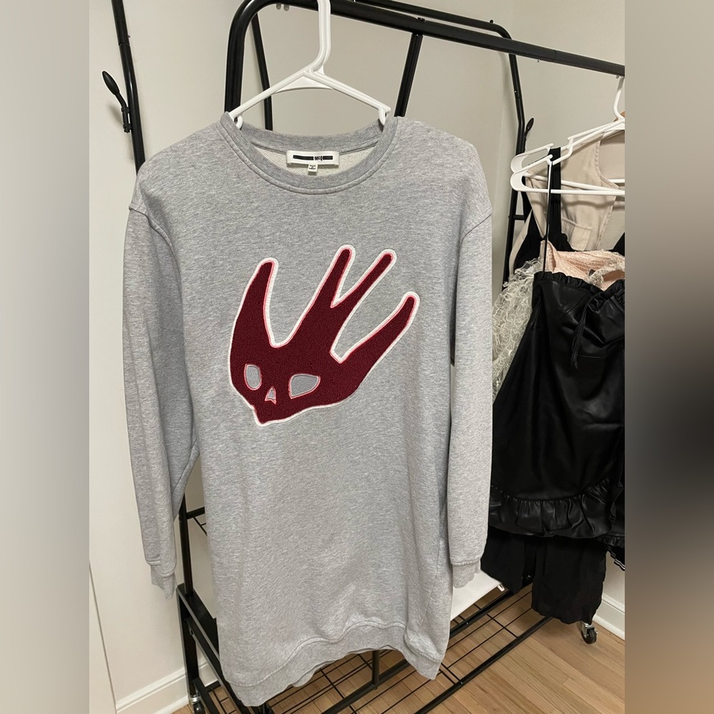 McQ Alexander McQueen Crew Neck Mini Dress